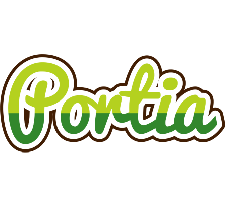 Portia golfing logo