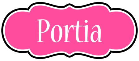 Portia invitation logo