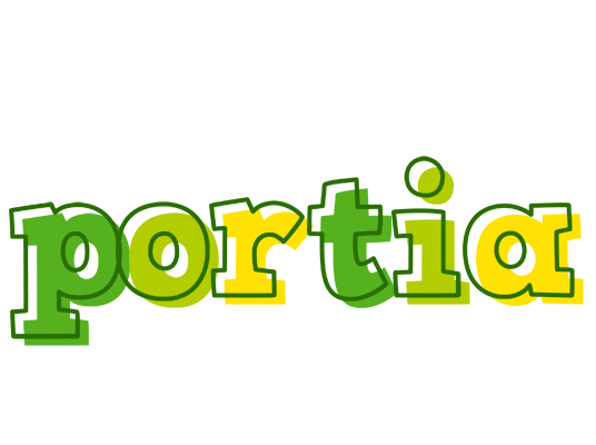 Portia juice logo