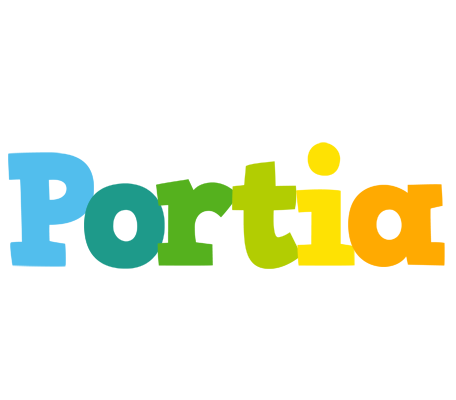 Portia rainbows logo
