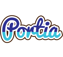 Portia raining logo