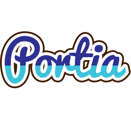 Portia raining logo