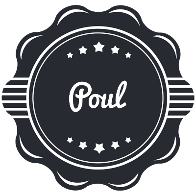 Poul badge logo