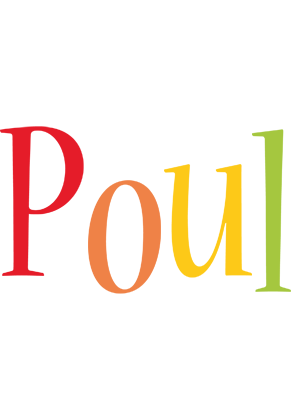 Poul birthday logo