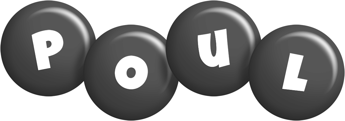 Poul candy-black logo