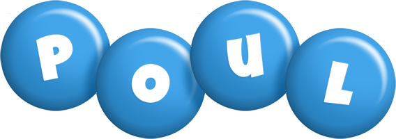 Poul candy-blue logo