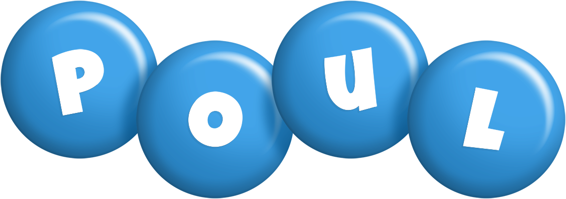 Poul candy-blue logo