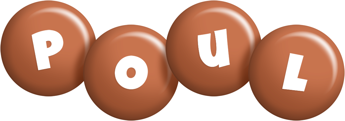 Poul candy-brown logo