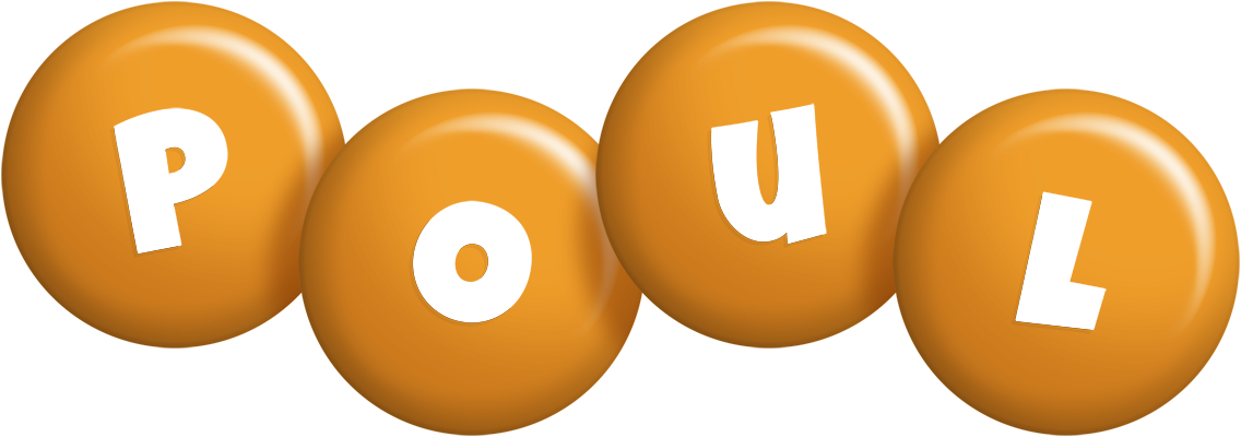 Poul candy-orange logo