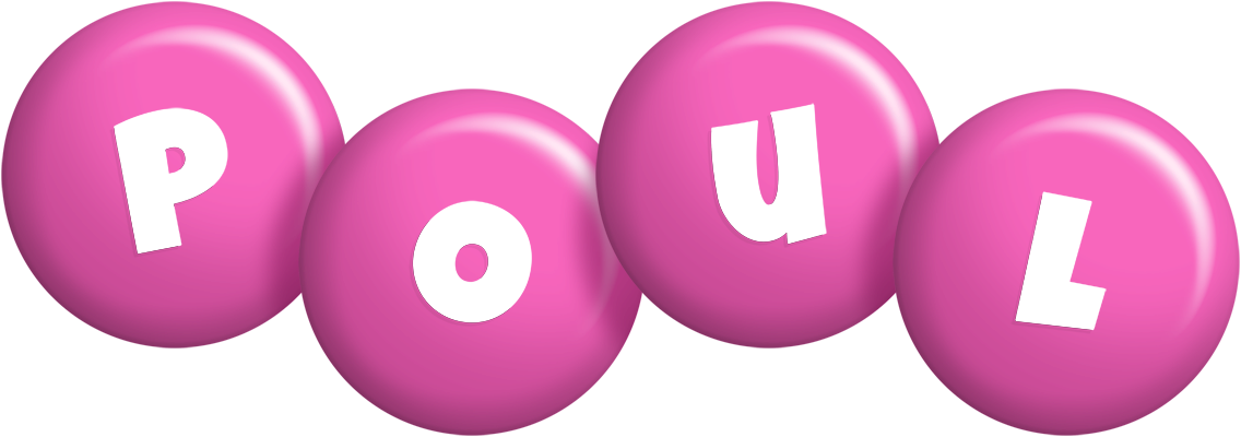 Poul candy-pink logo