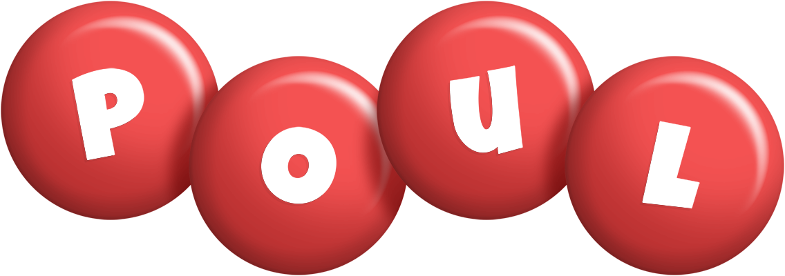 Poul candy-red logo