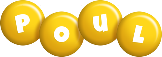 Poul candy-yellow logo