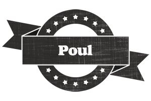 Poul grunge logo