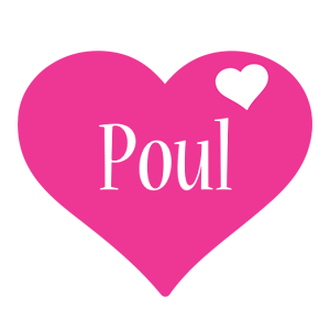 Poul love-heart logo