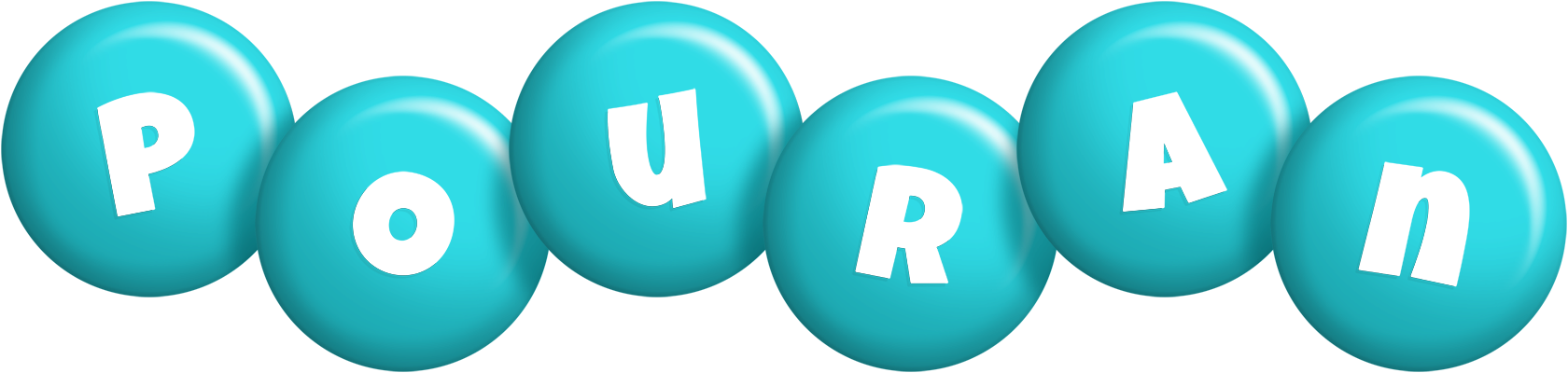 Pouran candy-azur logo