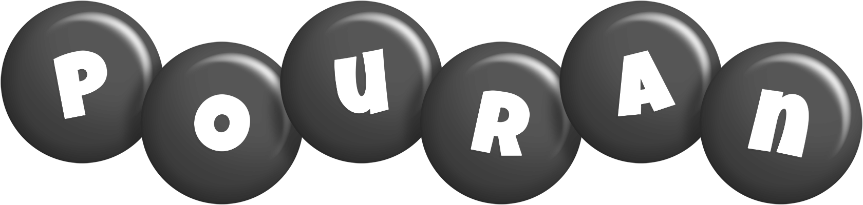Pouran candy-black logo