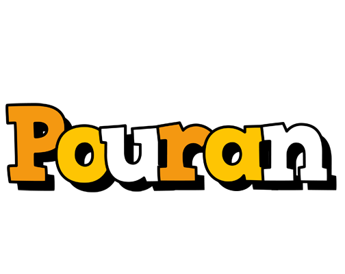 Pouran cartoon logo
