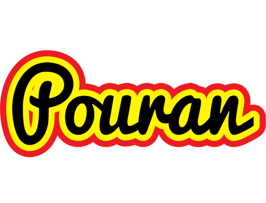 Pouran flaming logo