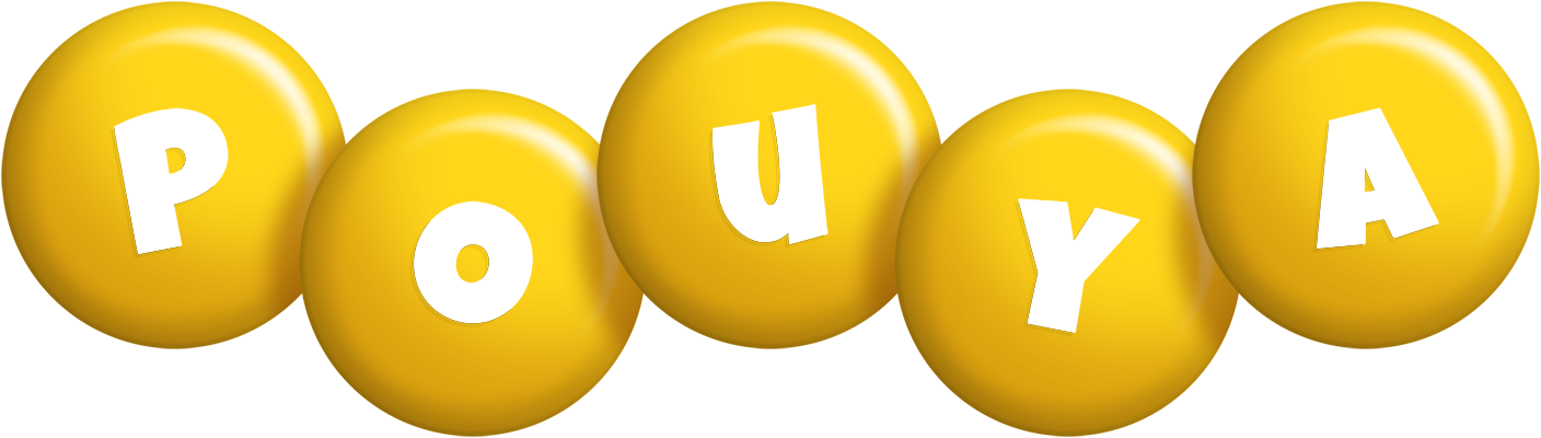 Pouya candy-yellow logo