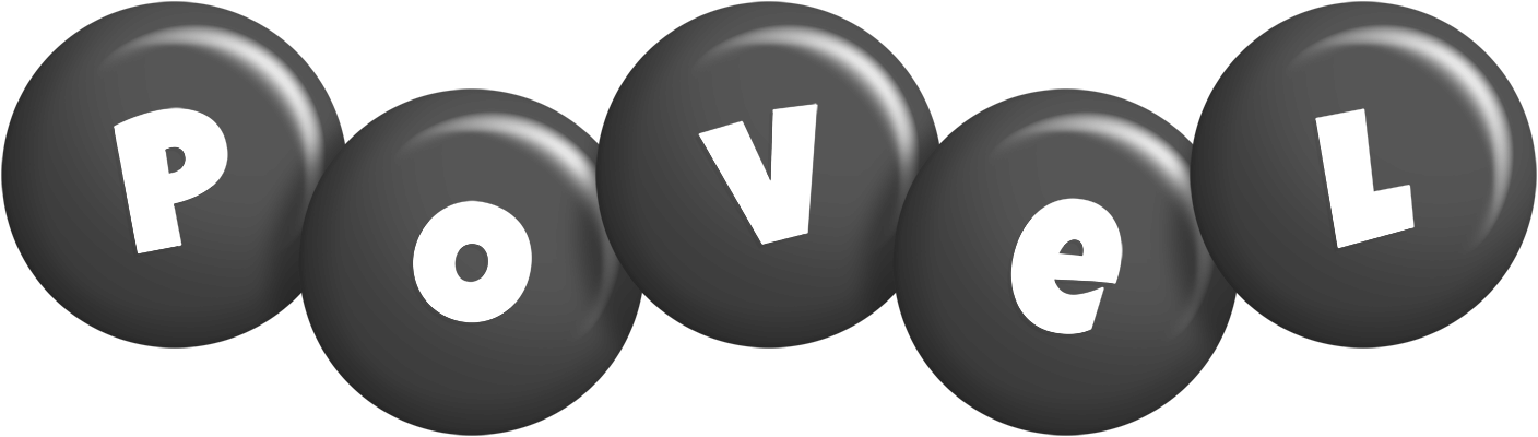 Povel candy-black logo