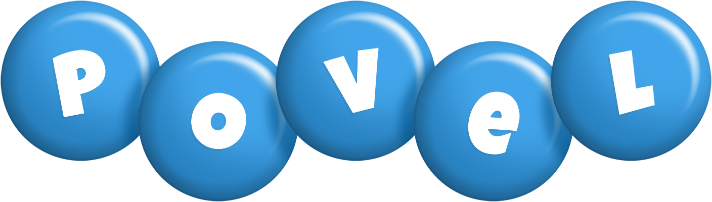 Povel candy-blue logo