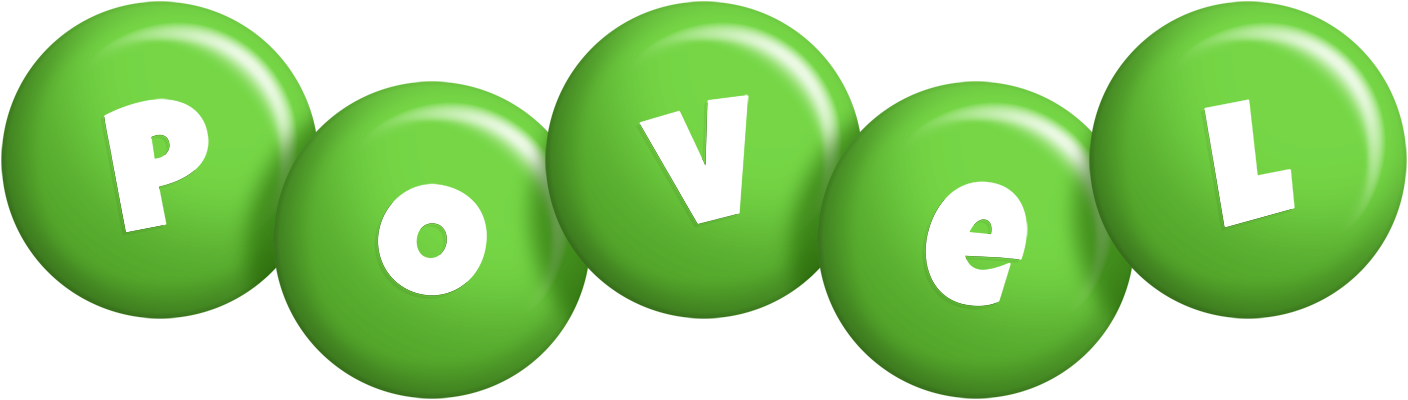 Povel candy-green logo