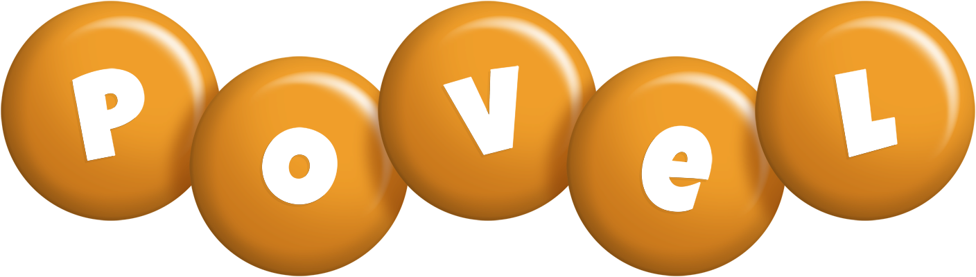 Povel candy-orange logo