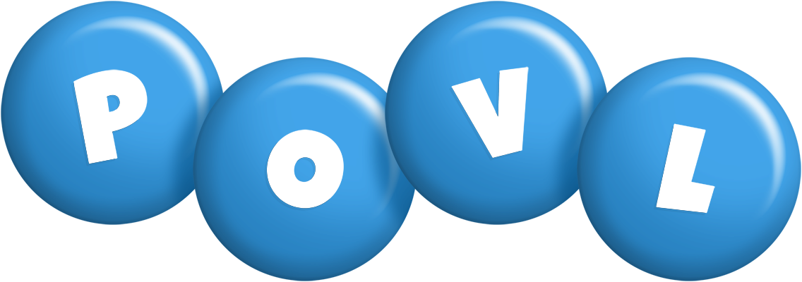 Povl candy-blue logo