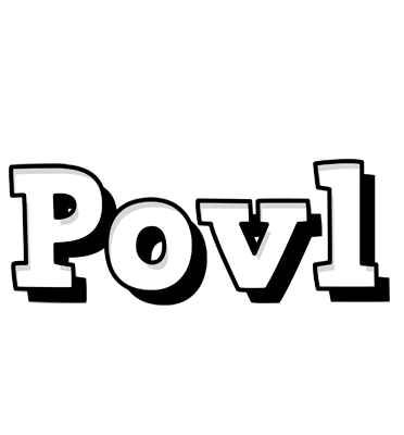 Povl snowing logo