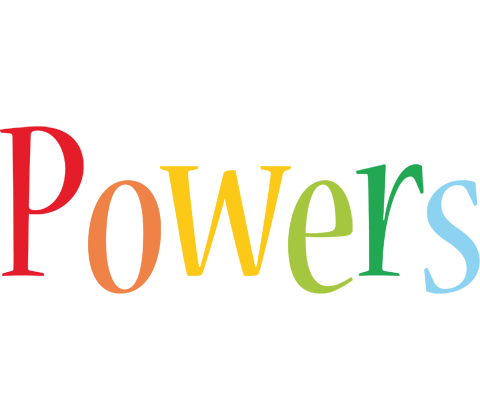 Powers birthday logo