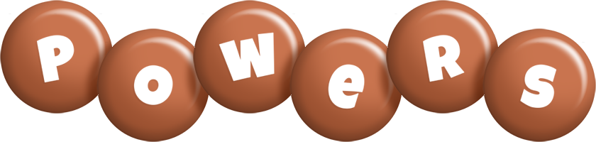 Powers candy-brown logo