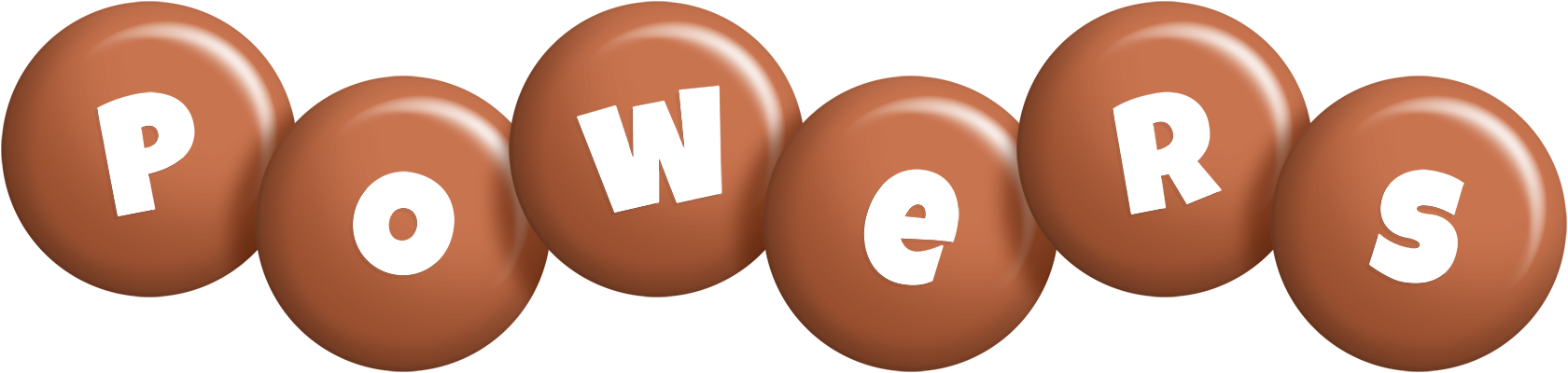 Powers candy-brown logo