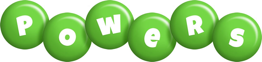 Powers candy-green logo