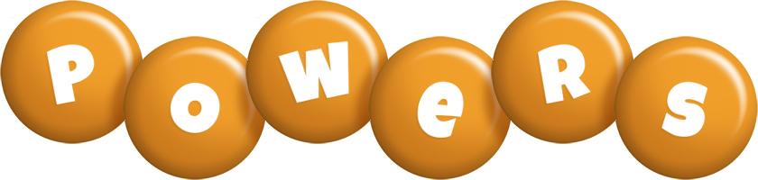 Powers candy-orange logo