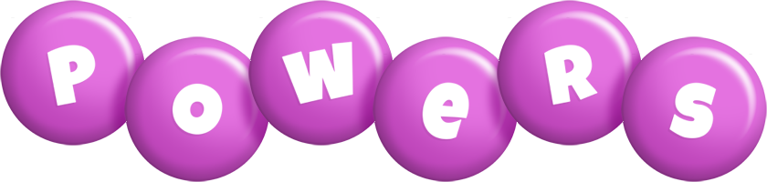 Powers candy-purple logo