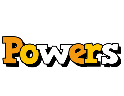 Powers cartoon logo