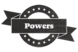 Powers grunge logo