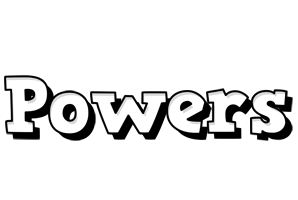 Powers snowing logo