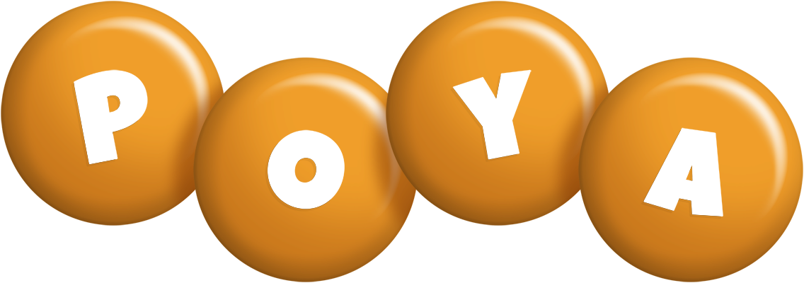 Poya candy-orange logo