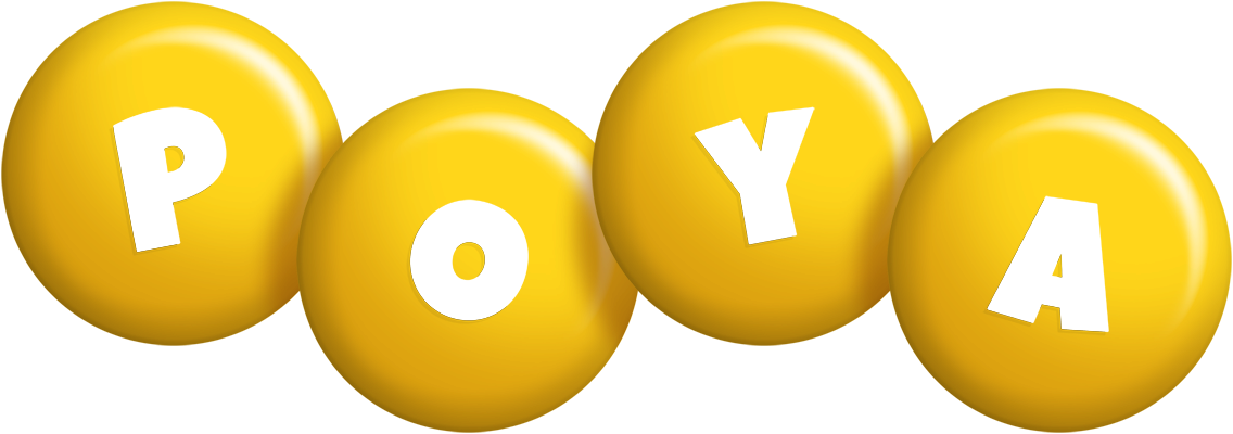 Poya candy-yellow logo
