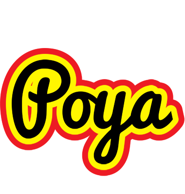 Poya flaming logo