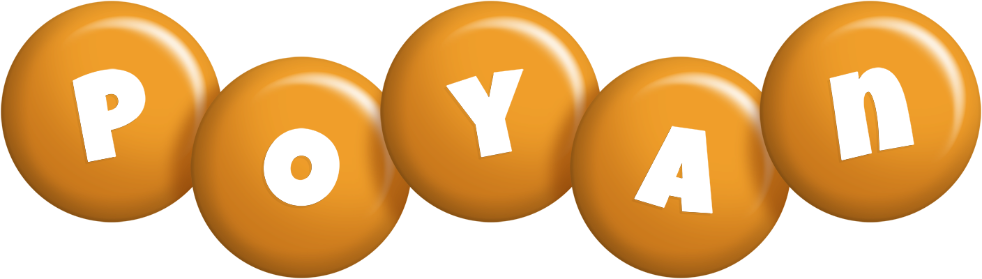 Poyan candy-orange logo