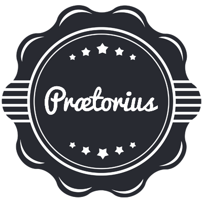 Prætorius badge logo