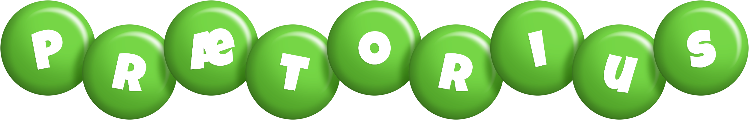 Prætorius candy-green logo
