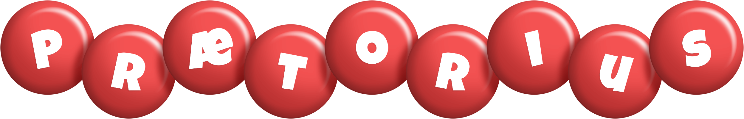 Prætorius candy-red logo
