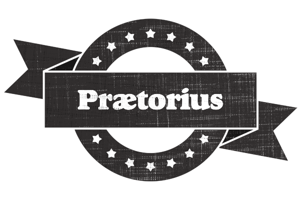 Prætorius grunge logo