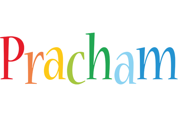 Pracham birthday logo