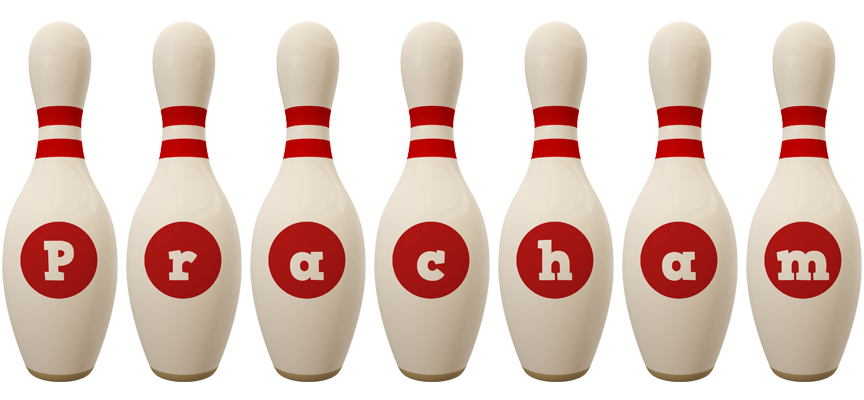 Pracham bowling-pin logo