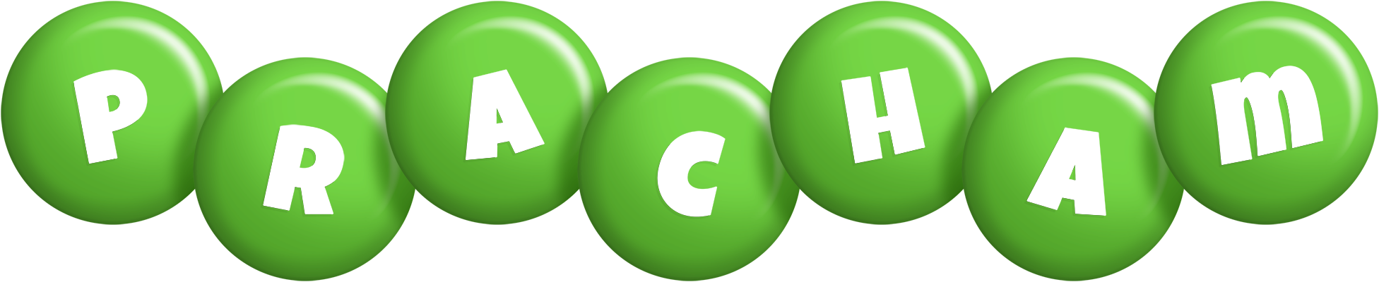 Pracham candy-green logo