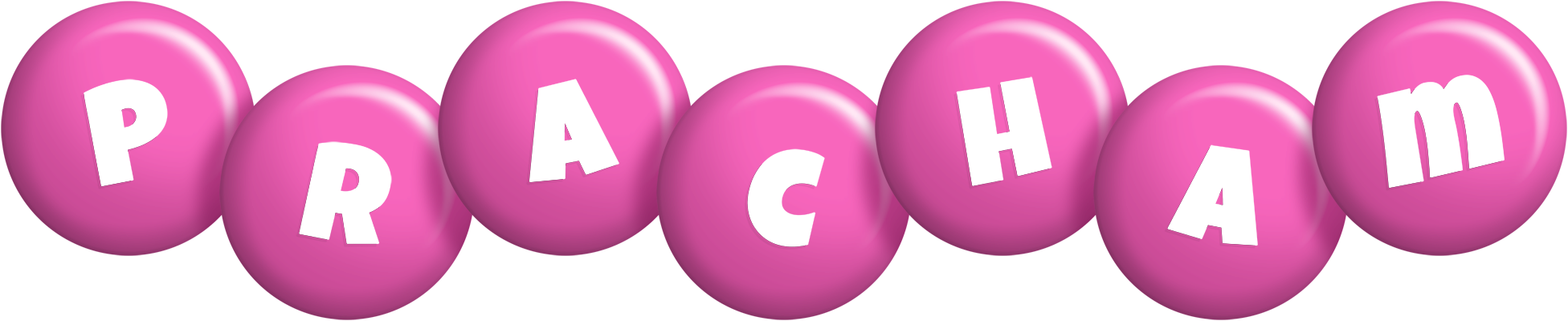 Pracham candy-pink logo